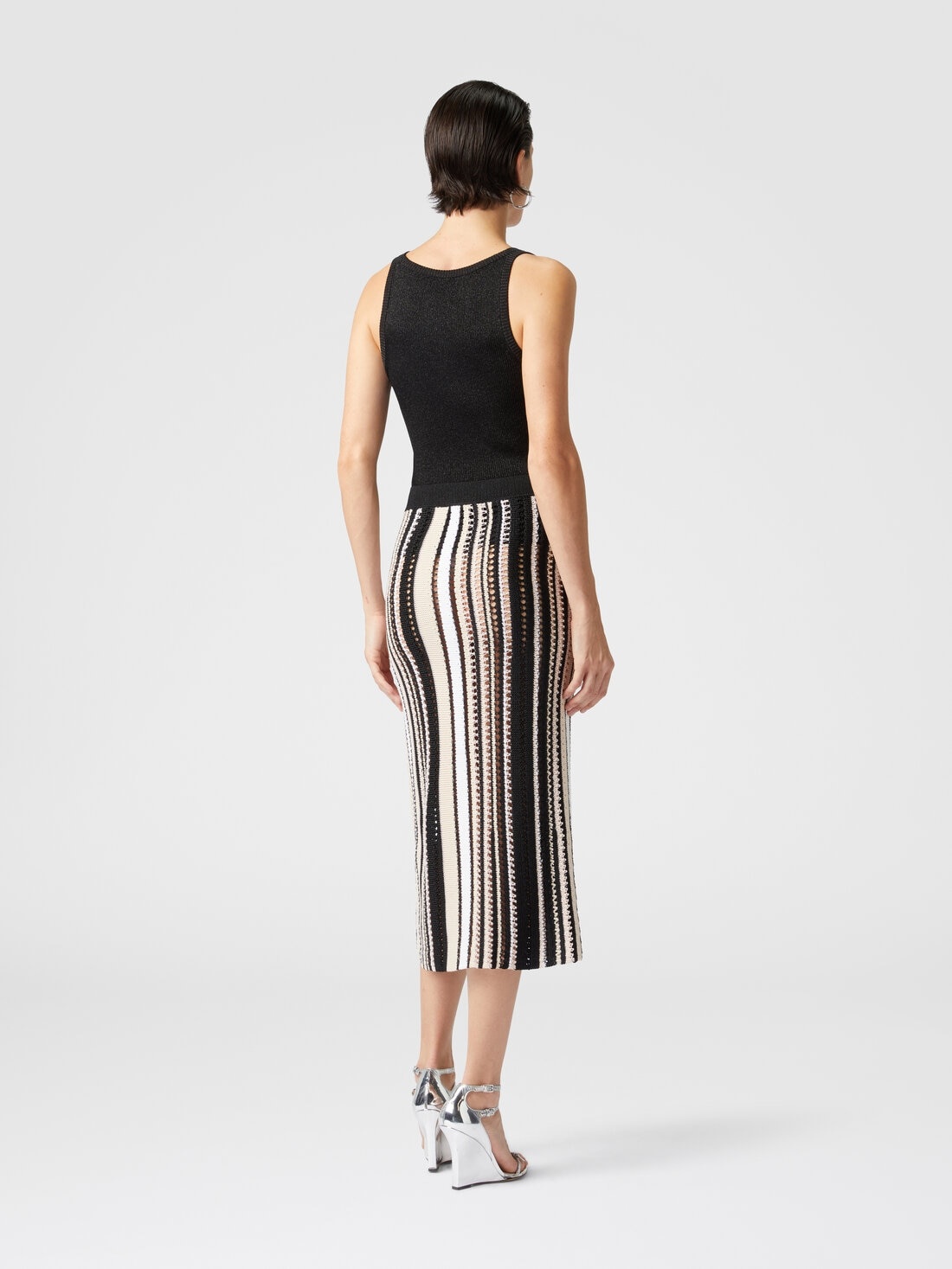 Viscose lamé tank top - 3