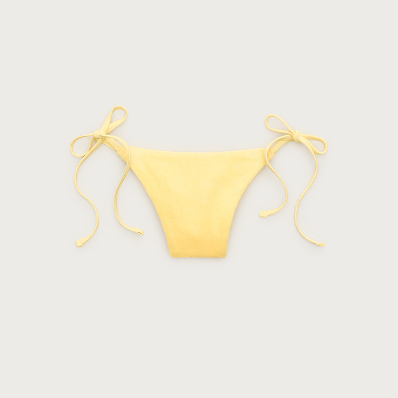 Cheeky string bikini bottom in towel terry 1