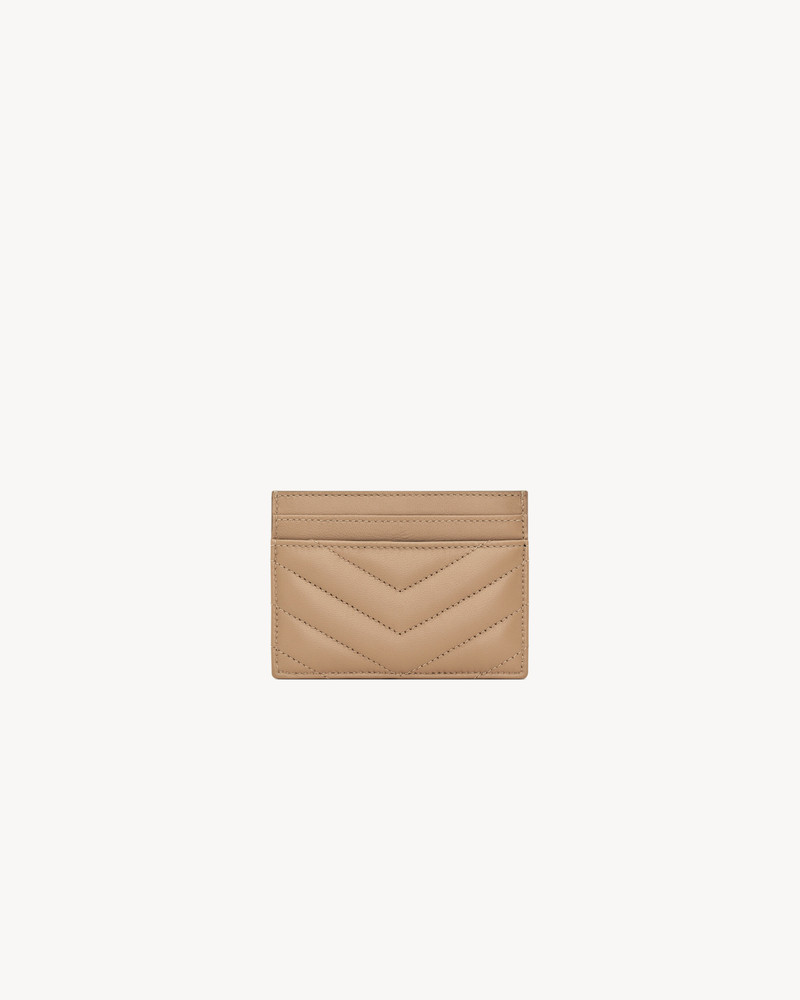 SAINT LAURENT CASSANDRE CARD CASE IN LAMBSKIN outlook