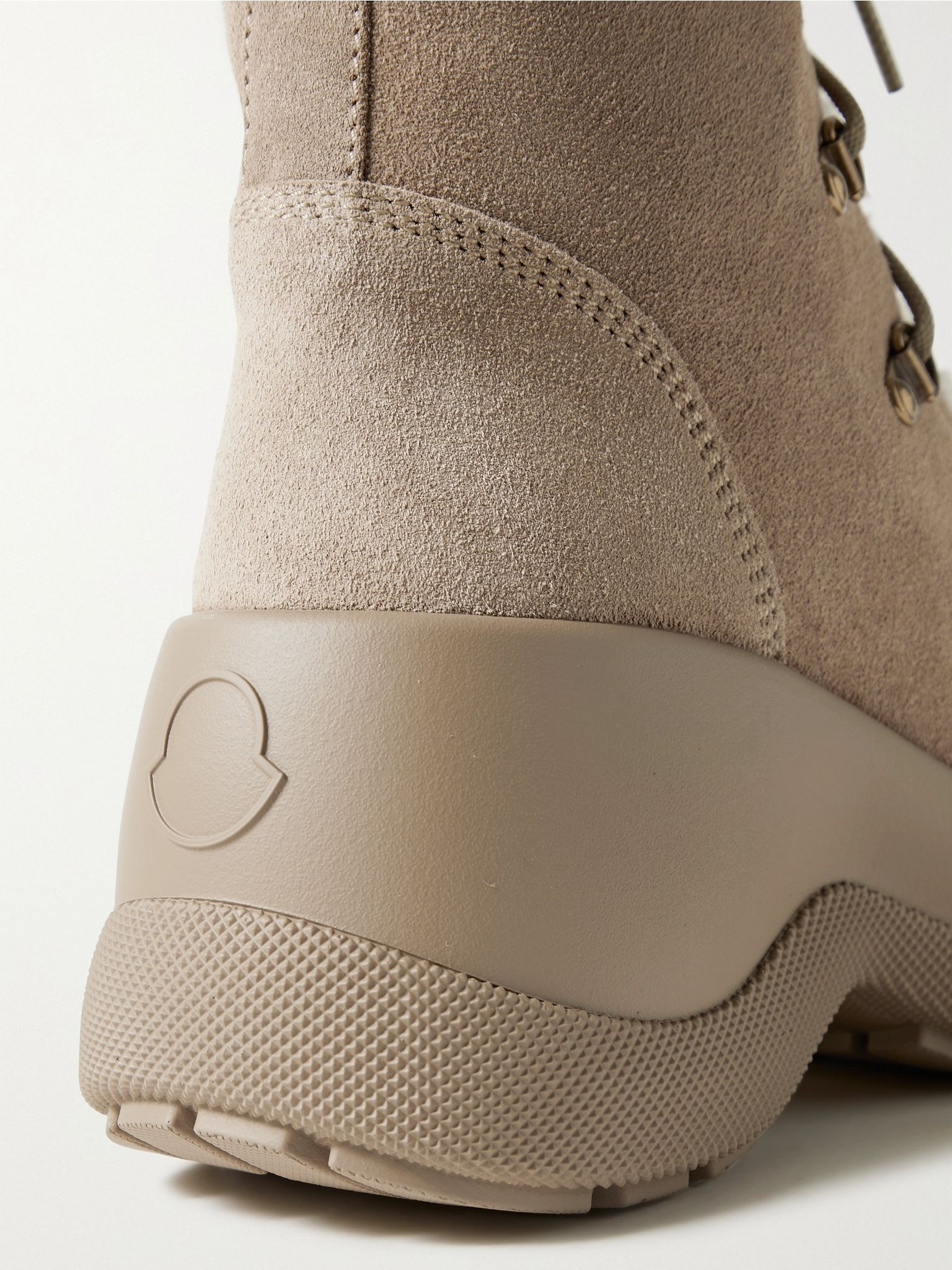 Resile Trek faux fur-trimmed suede ankle boots Brown - 4