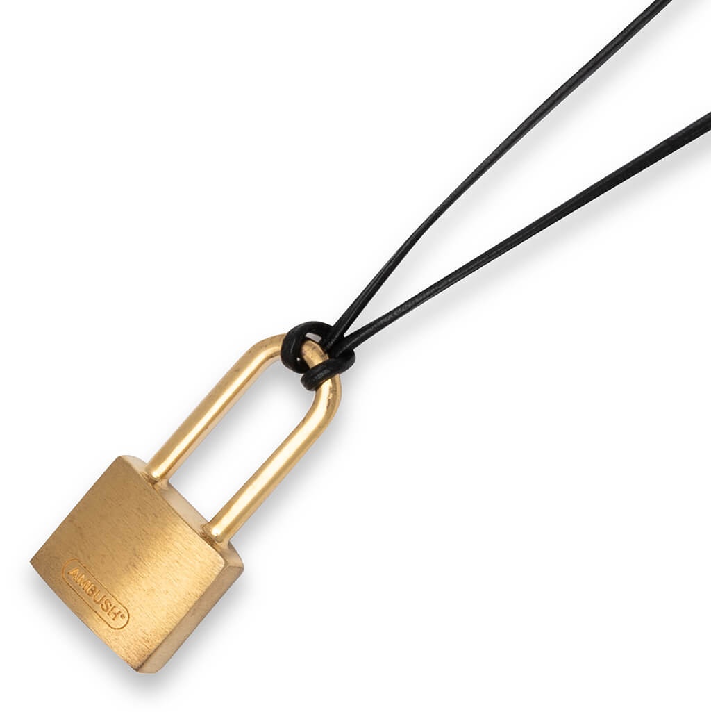 AMBUSH SMALL PADLOCK NECKLACE - GOLD - 2
