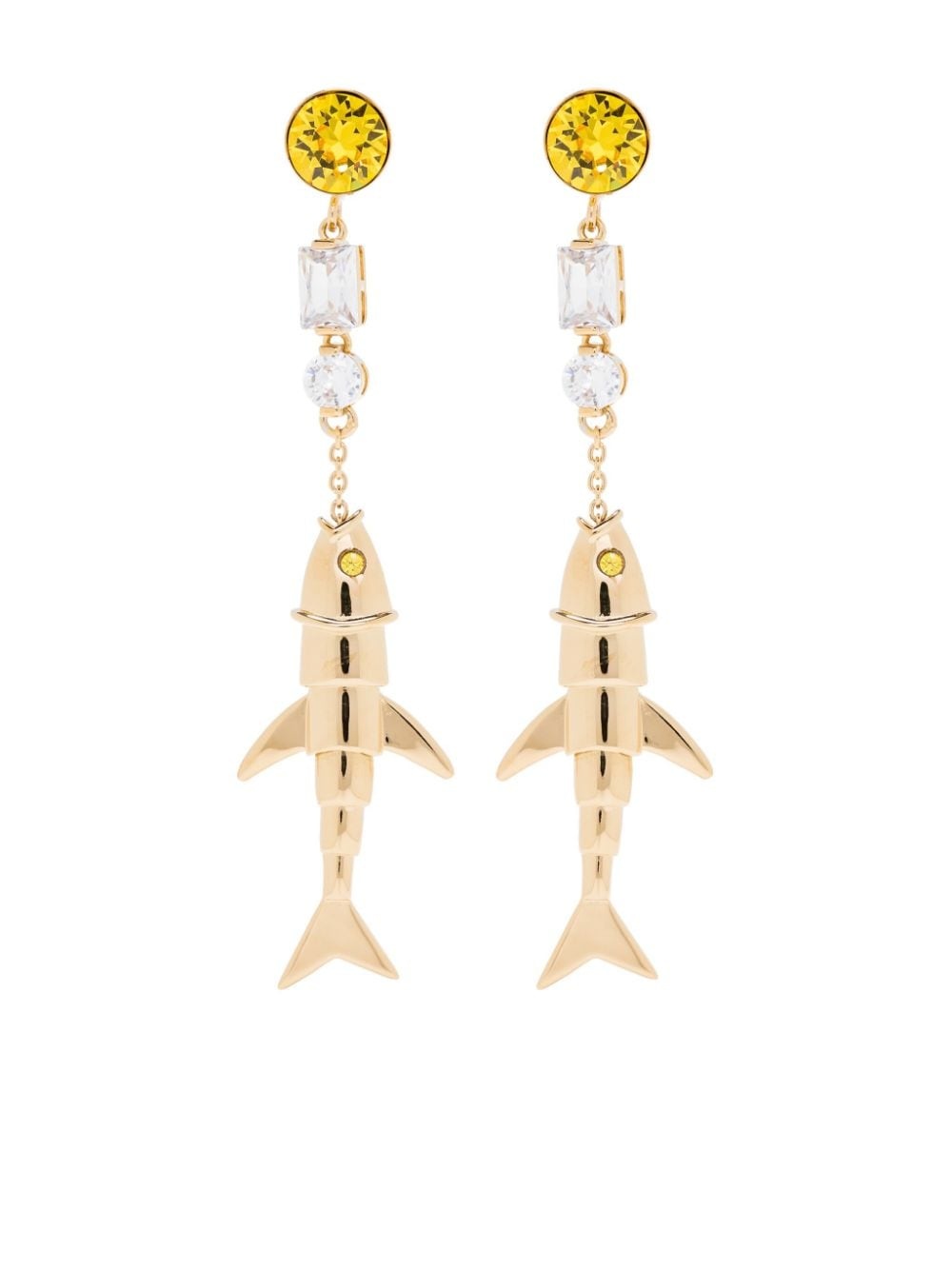 fish-motif drop earrings - 1