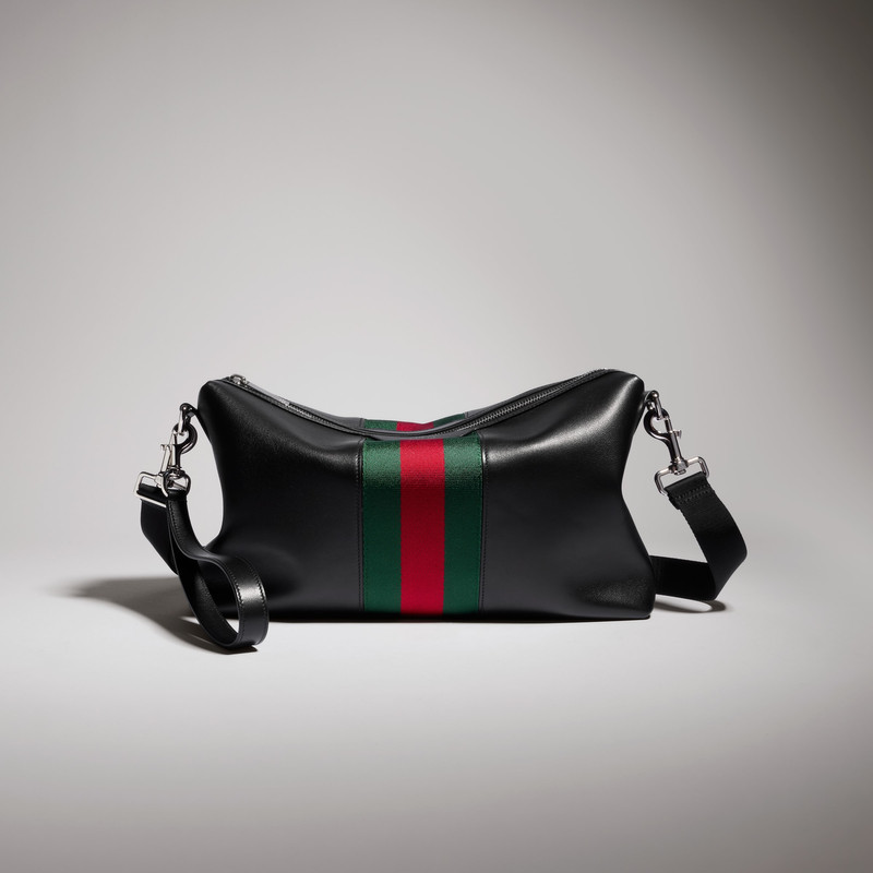 Mega Web Trademark medium crossbody bag - 1