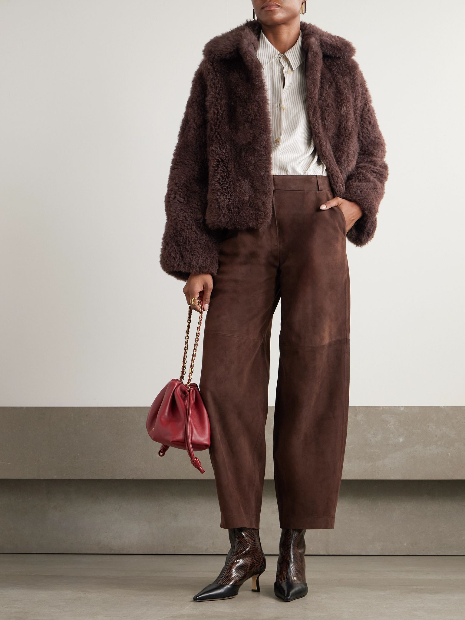 Shearling jacket Brass - 2