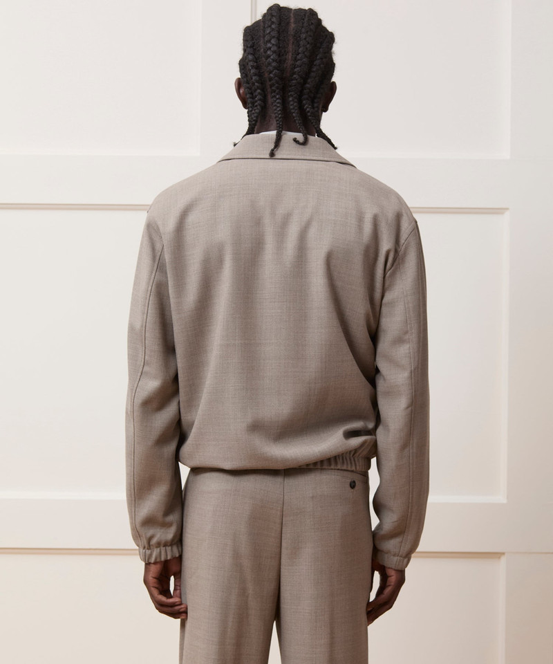 Lightweight Italian Wool Bomber Jacket 4