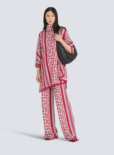 Balmain Knit eco-designed poncho with Balmain monogram outlook