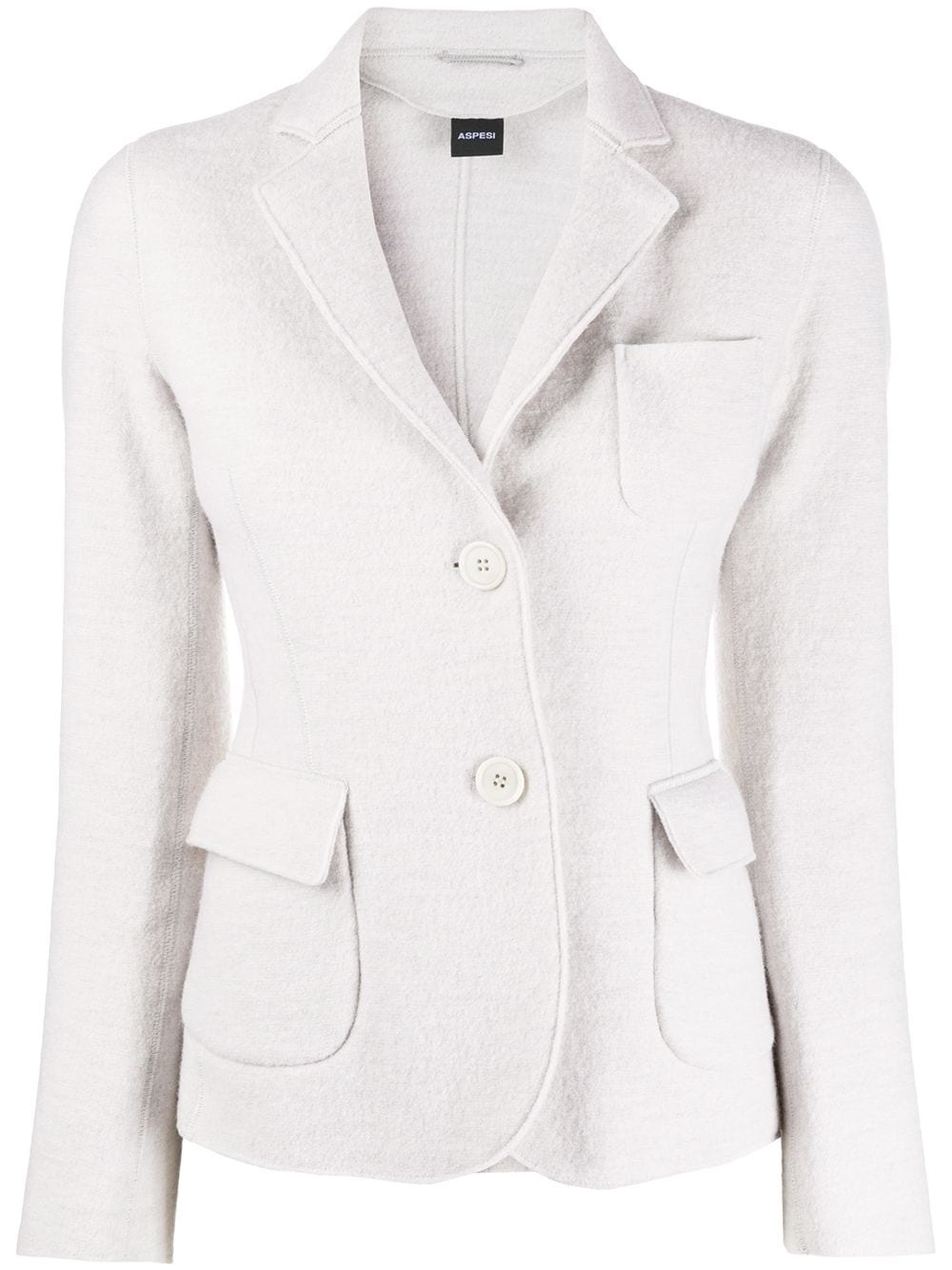 fitted wool blazer - 1