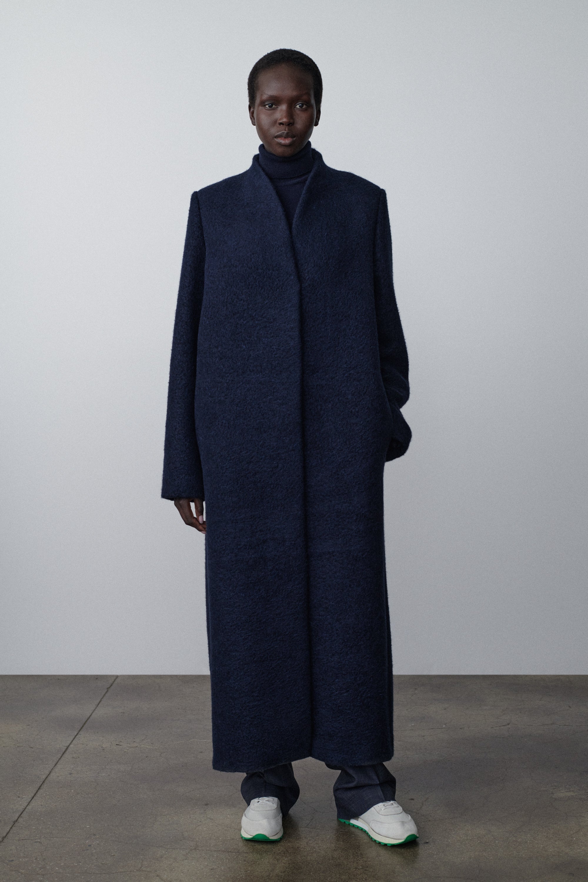 Ceren Coat in Alpaca and Cashmere - 3