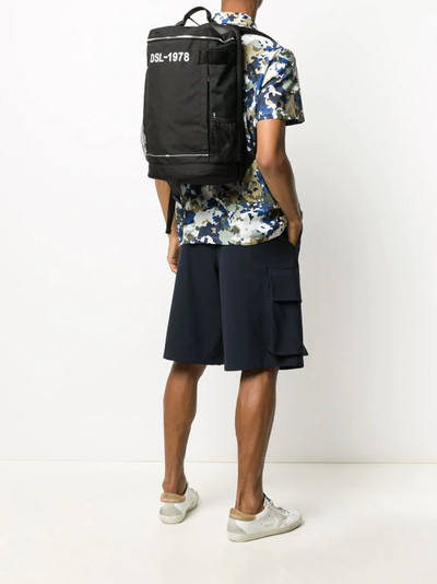 Diesel Pieve logo-print cylindrical backpack outlook