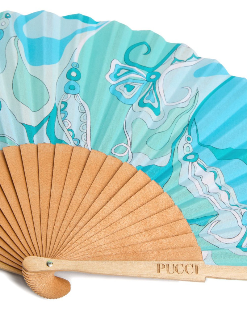 PUCCI orchidee-print fan outlook