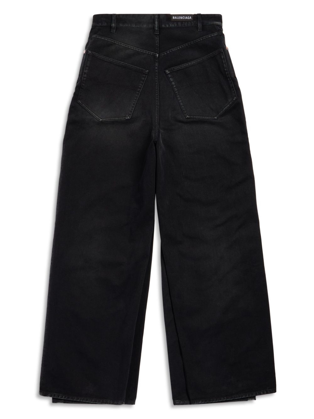 double-front wide-leg jeans - 2