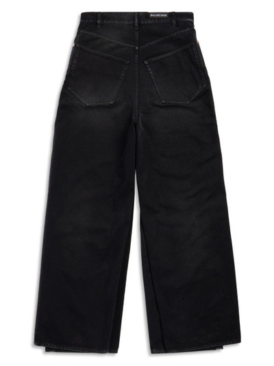 BALENCIAGA double-front wide-leg jeans outlook