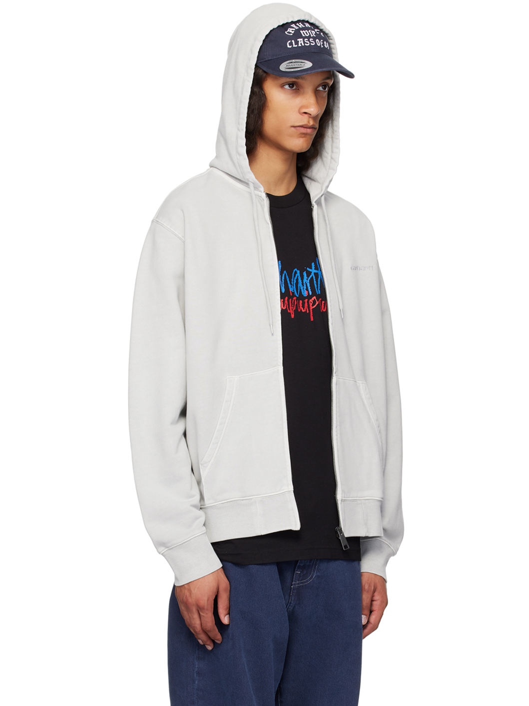 Gray Duster Script Hoodie - 2