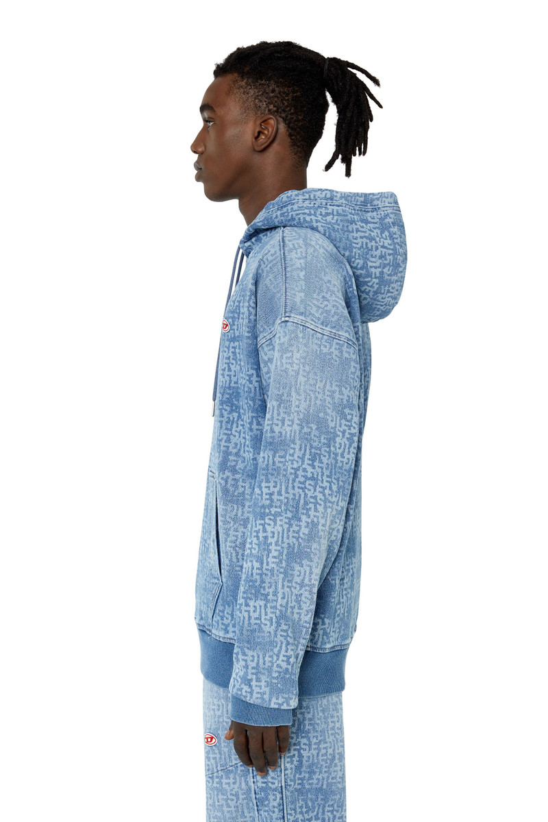 D-UM-RIB TRACK DENIM HOODIE 6