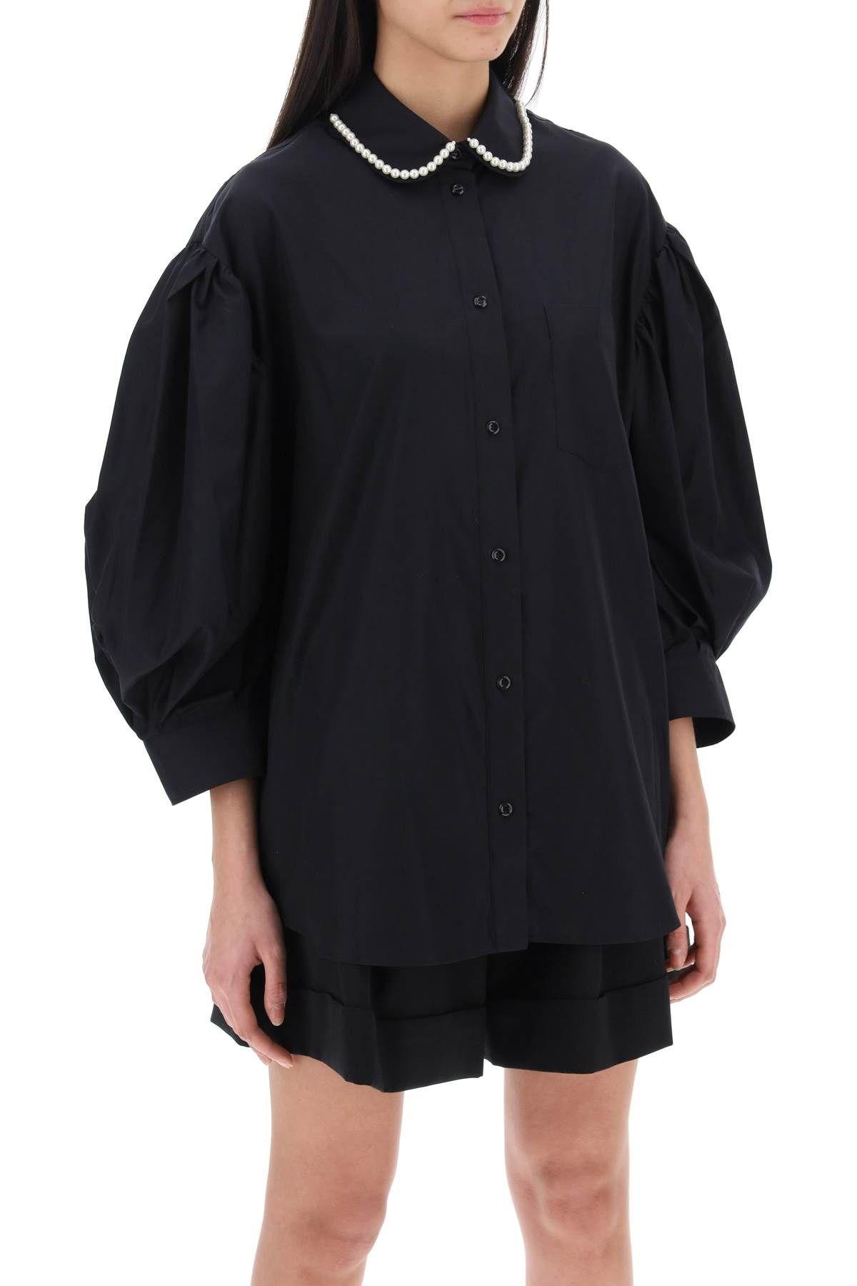 "Oversized blouse with puffed sleeves" Simone Rocha - 3