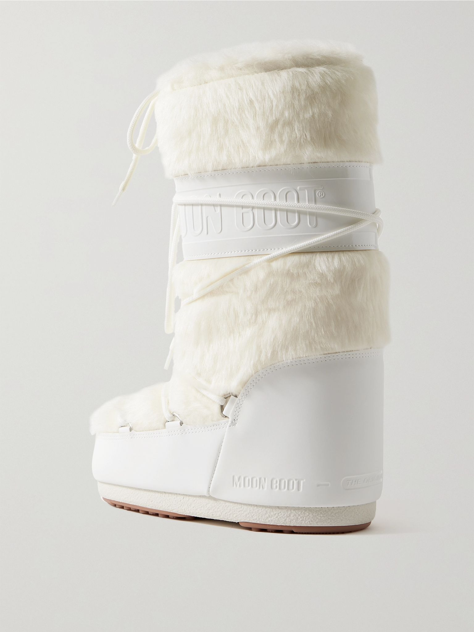 Icon faux fur and faux leather snow boots White - 3