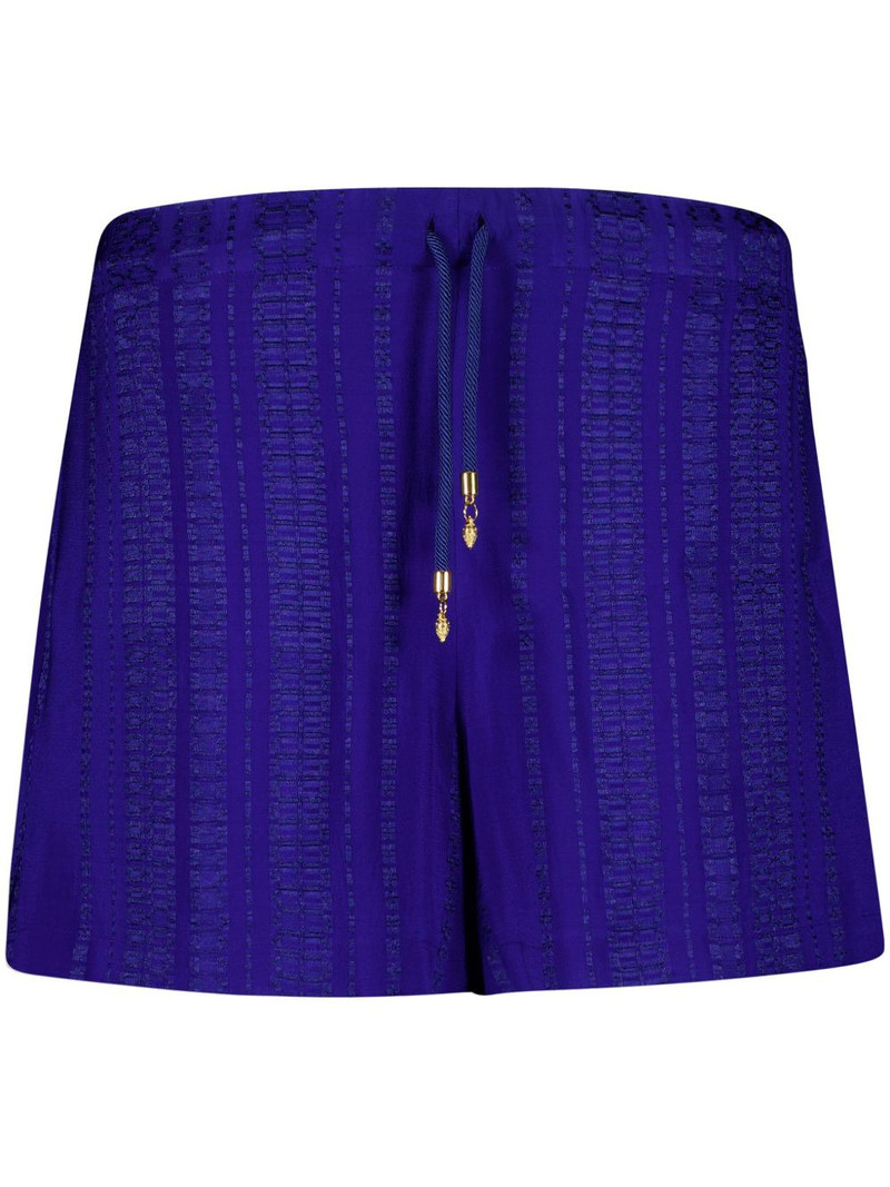 Paxi drawstring-waist textured shorts 1