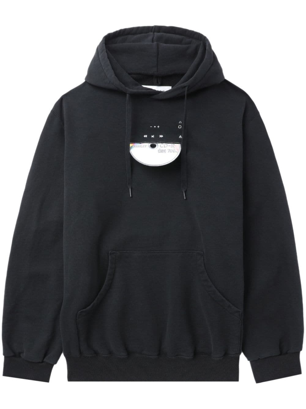 CD-R embroidered cotton hoodie - 1