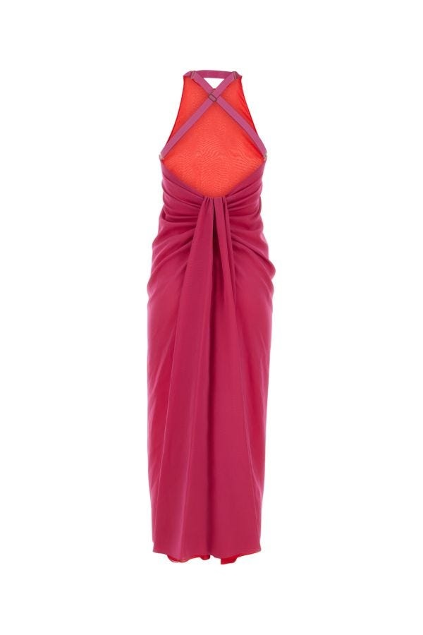 ワンピース FENDI Fuchsia Silk Dress FENDI Fendi Woman Fuchsia Silk Dress | luosophy | REVERSIBLE