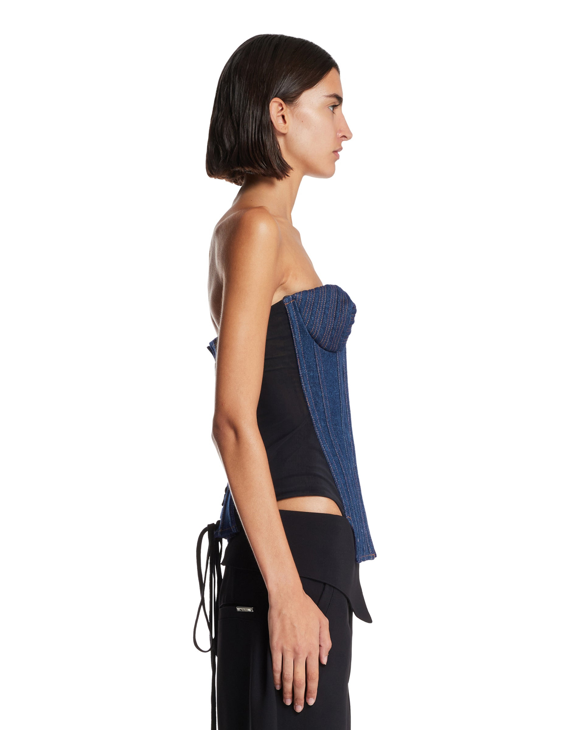 Blue Denim Corset - 5