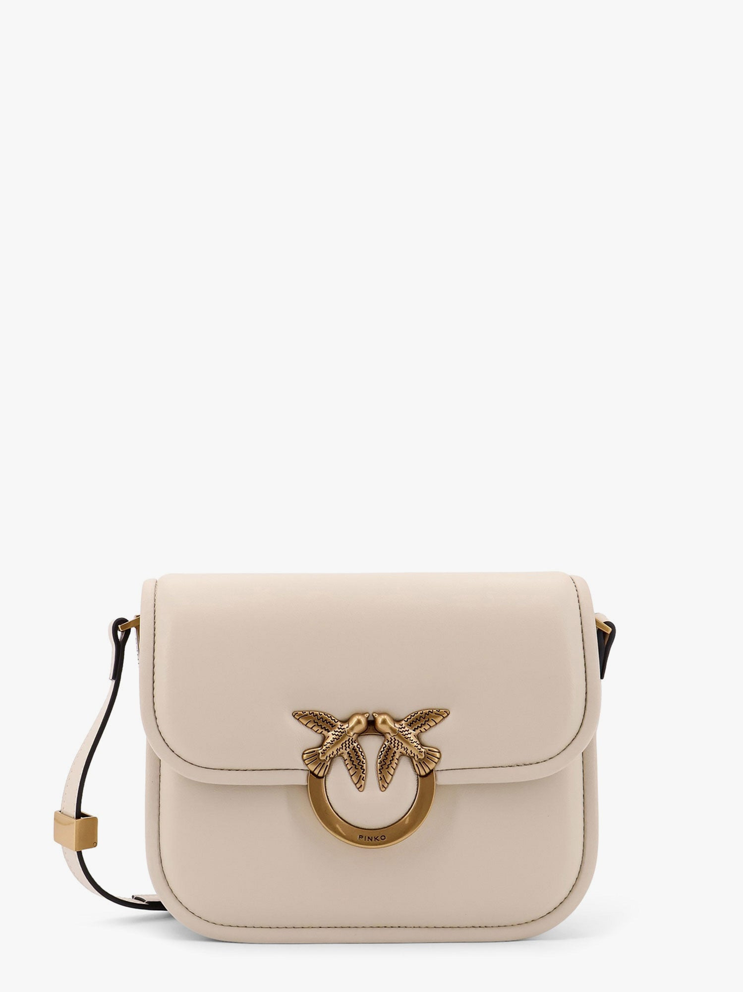 Pinko Love Box Leather Crossbody Bag - 1