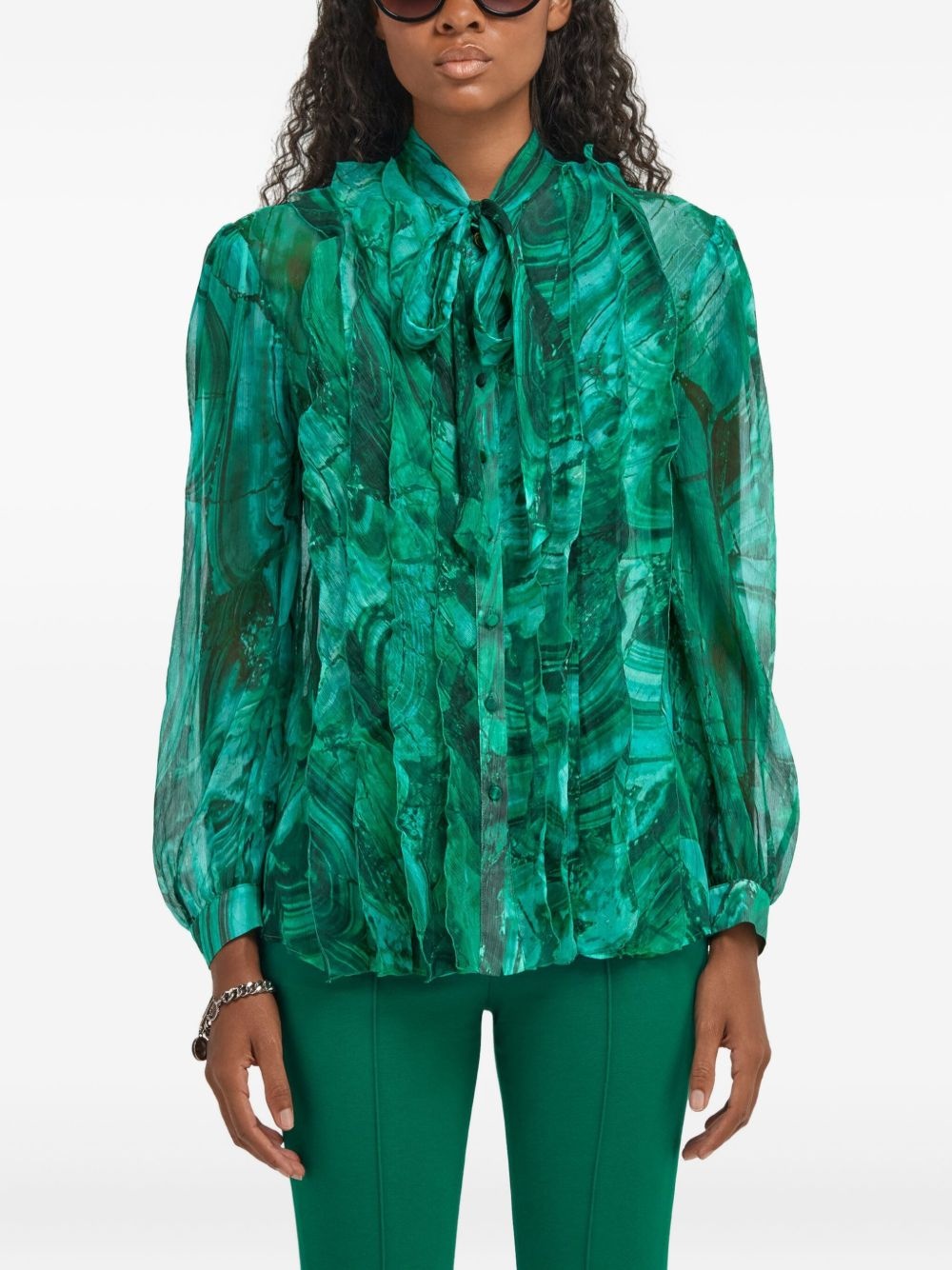 abstract-print shirt - 3