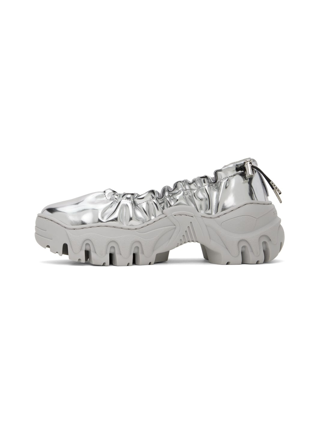 SSENSE Exclusive Silver Boccaccio II Ballerina Flats - 3