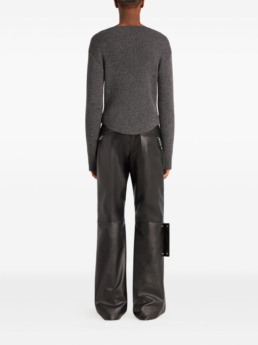 ribbed-knit sweater - 3