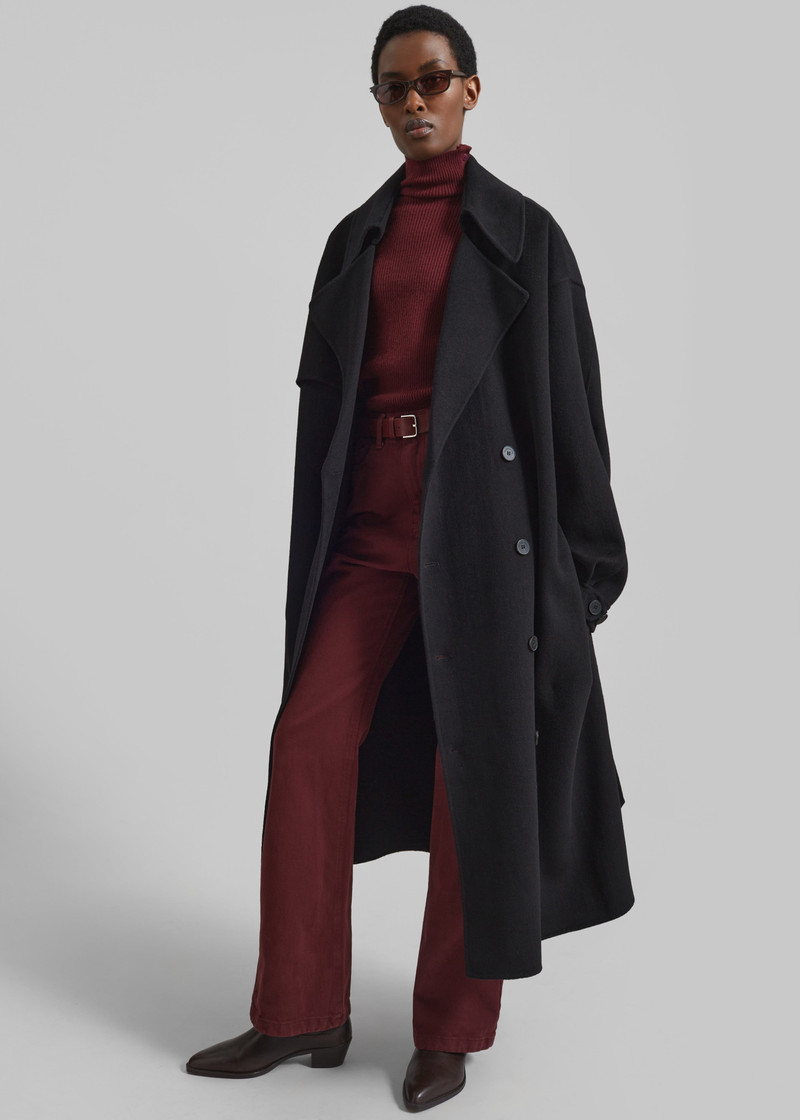 Mavis Long Coat - Black 7