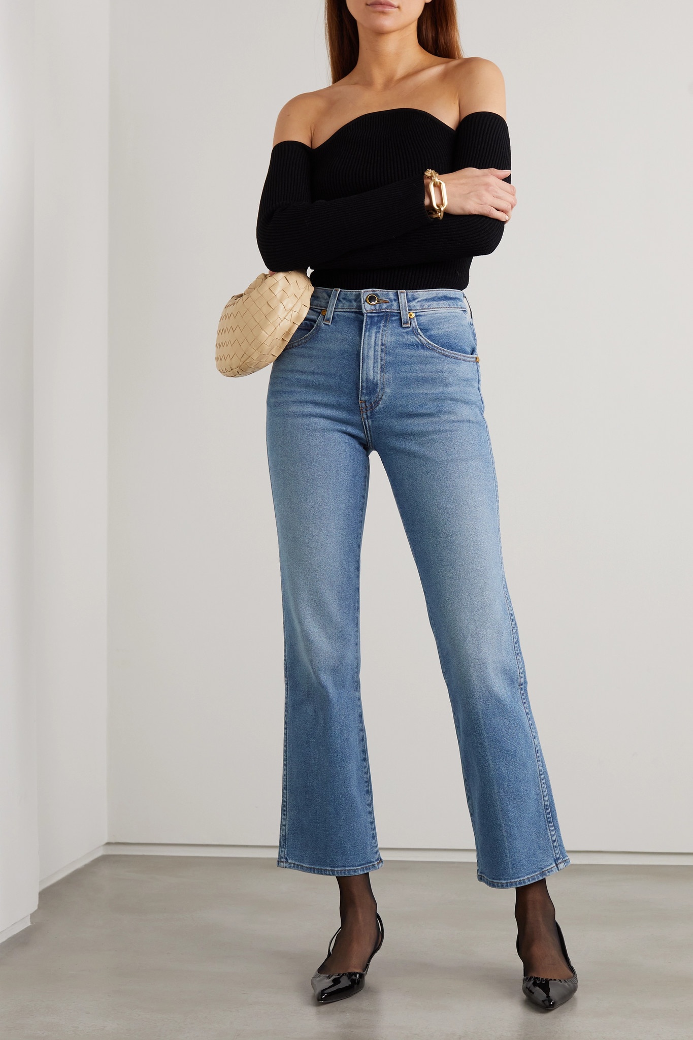 Vivian cropped high-rise bootcut jeans - 2