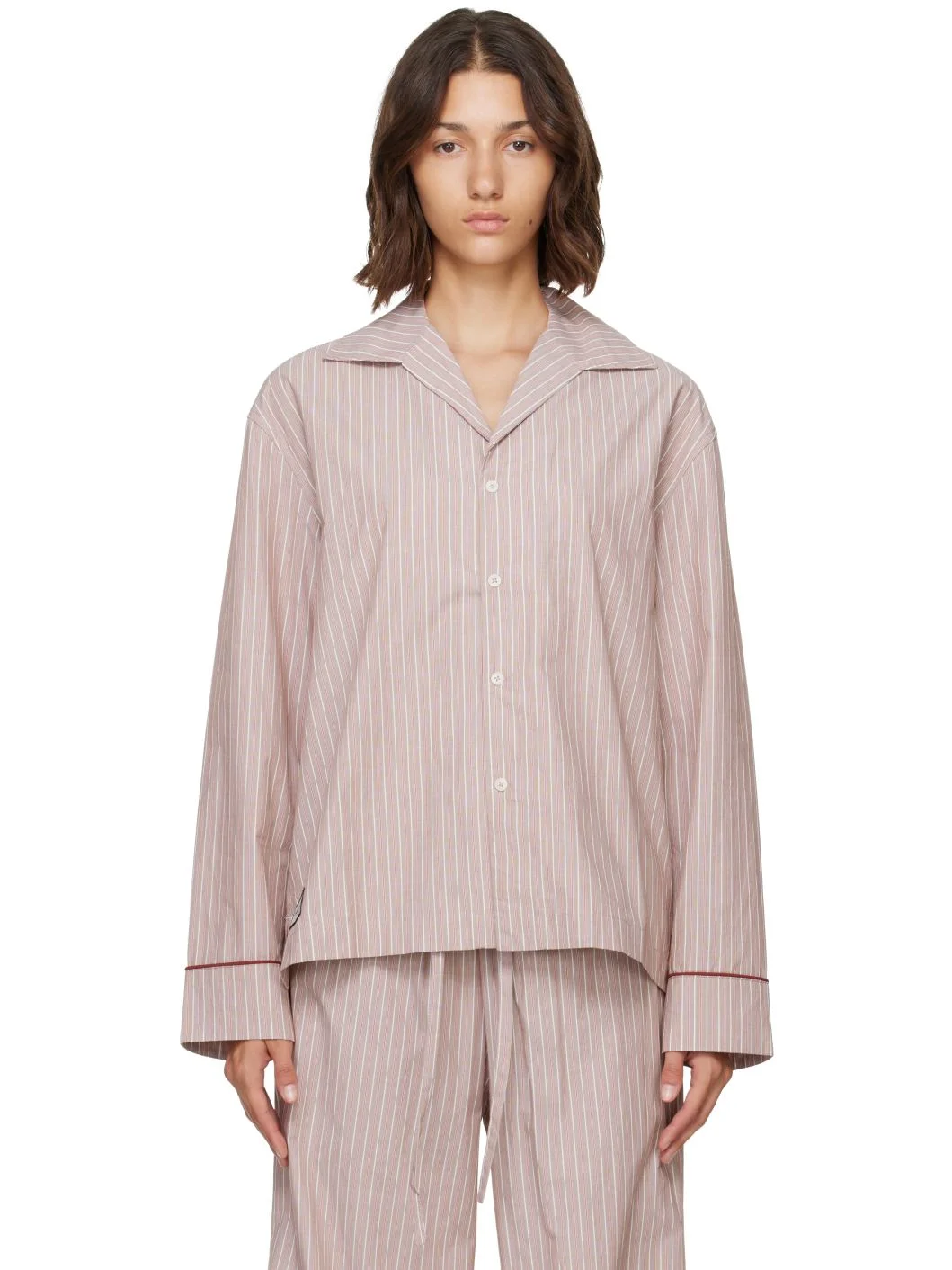 Pink L/S Pyjama Shirt - 1