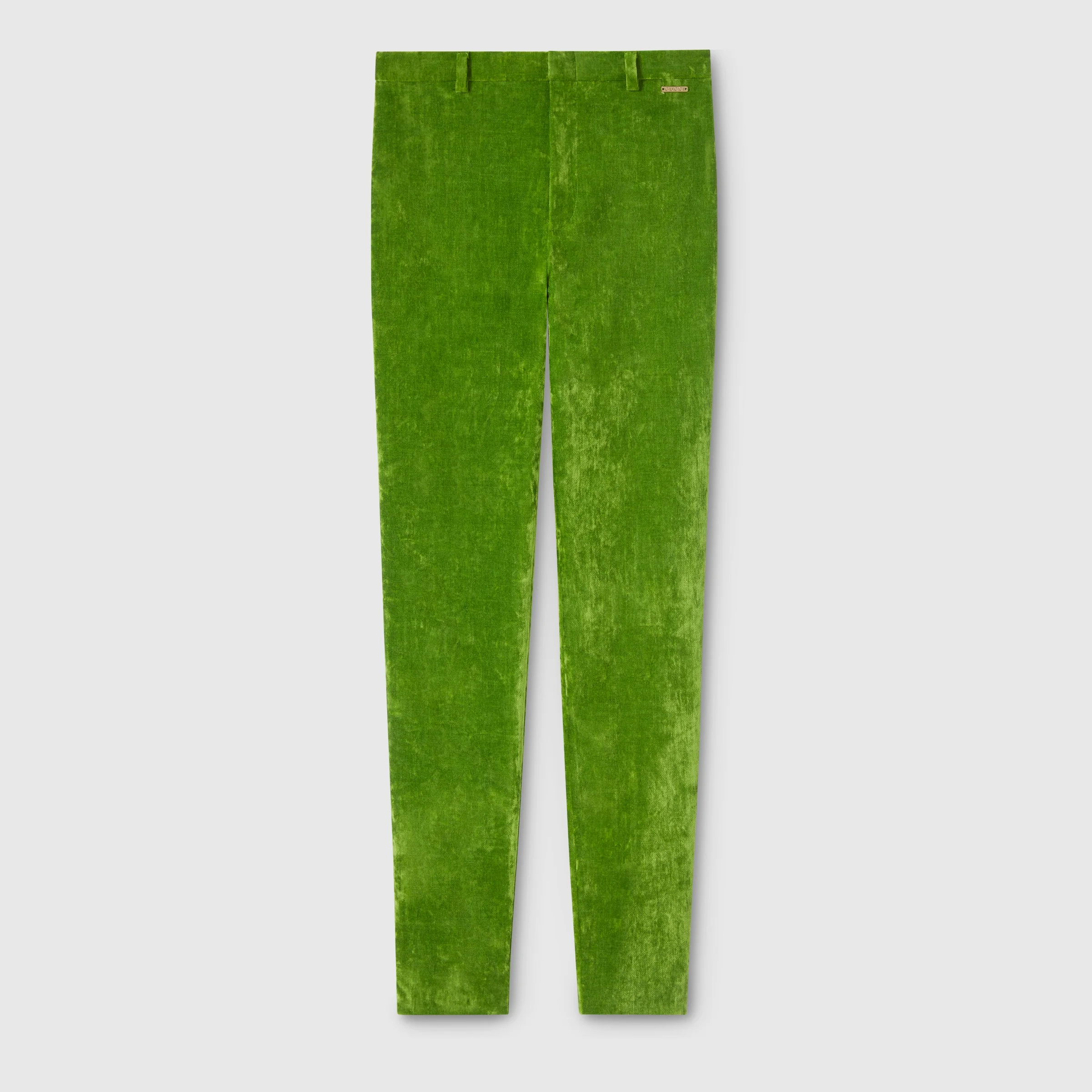 Stretch velvet leggings - 1