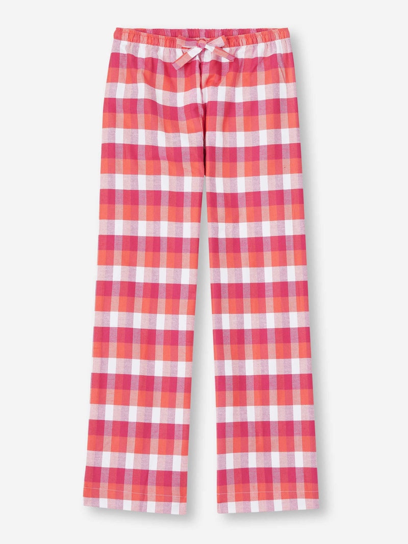 Women's Lounge Trousers Kelburn 39 Brushed Cotton Pink - 1