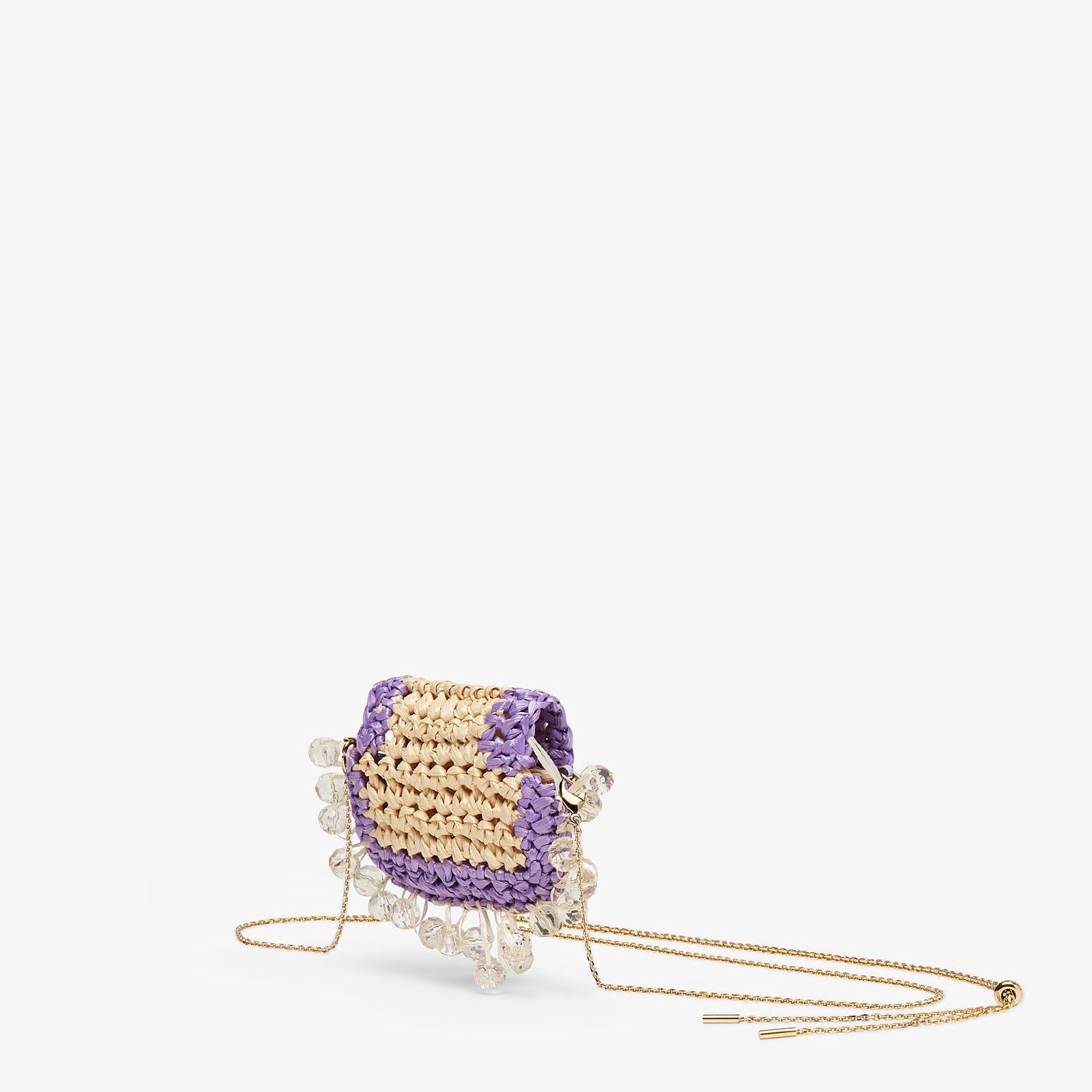 Lilac raffia charm - 2