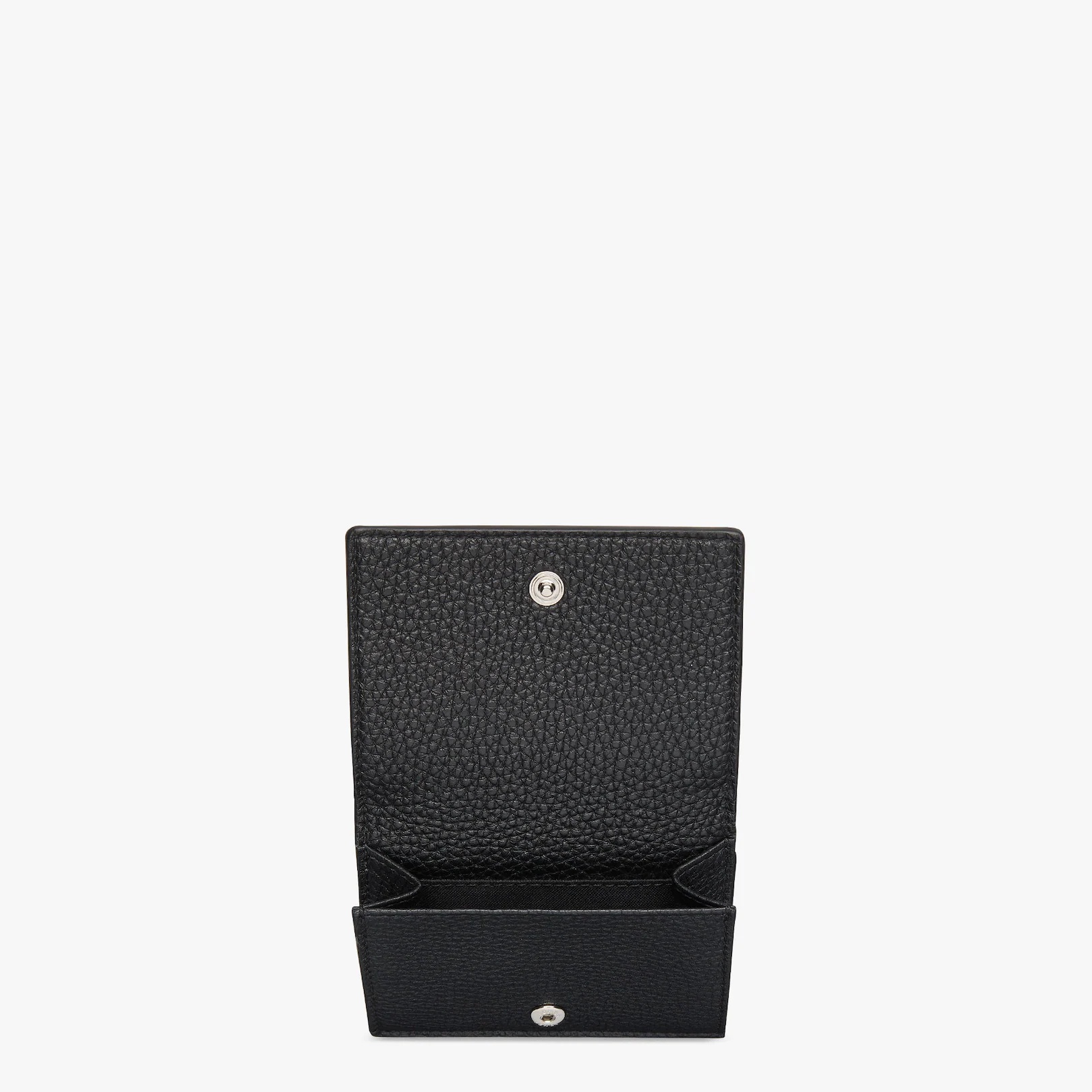 Black leather tri-fold wallet - 3