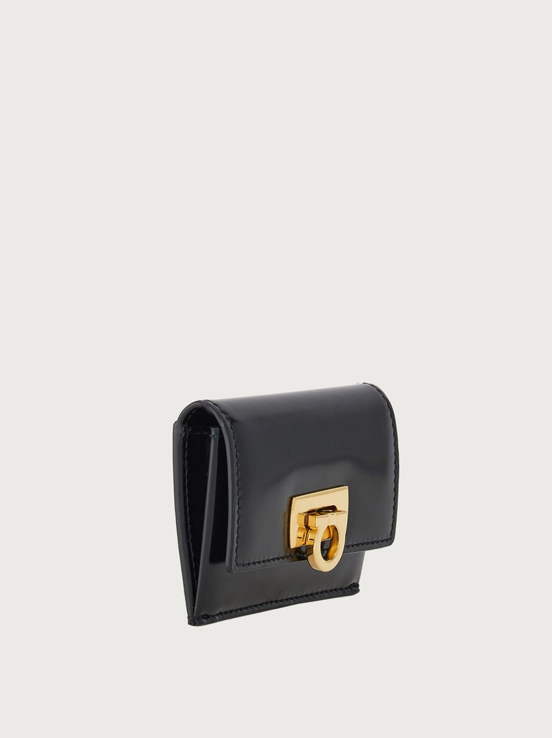 FERRAGAMO Credit card holder with Gancini clasp outlook