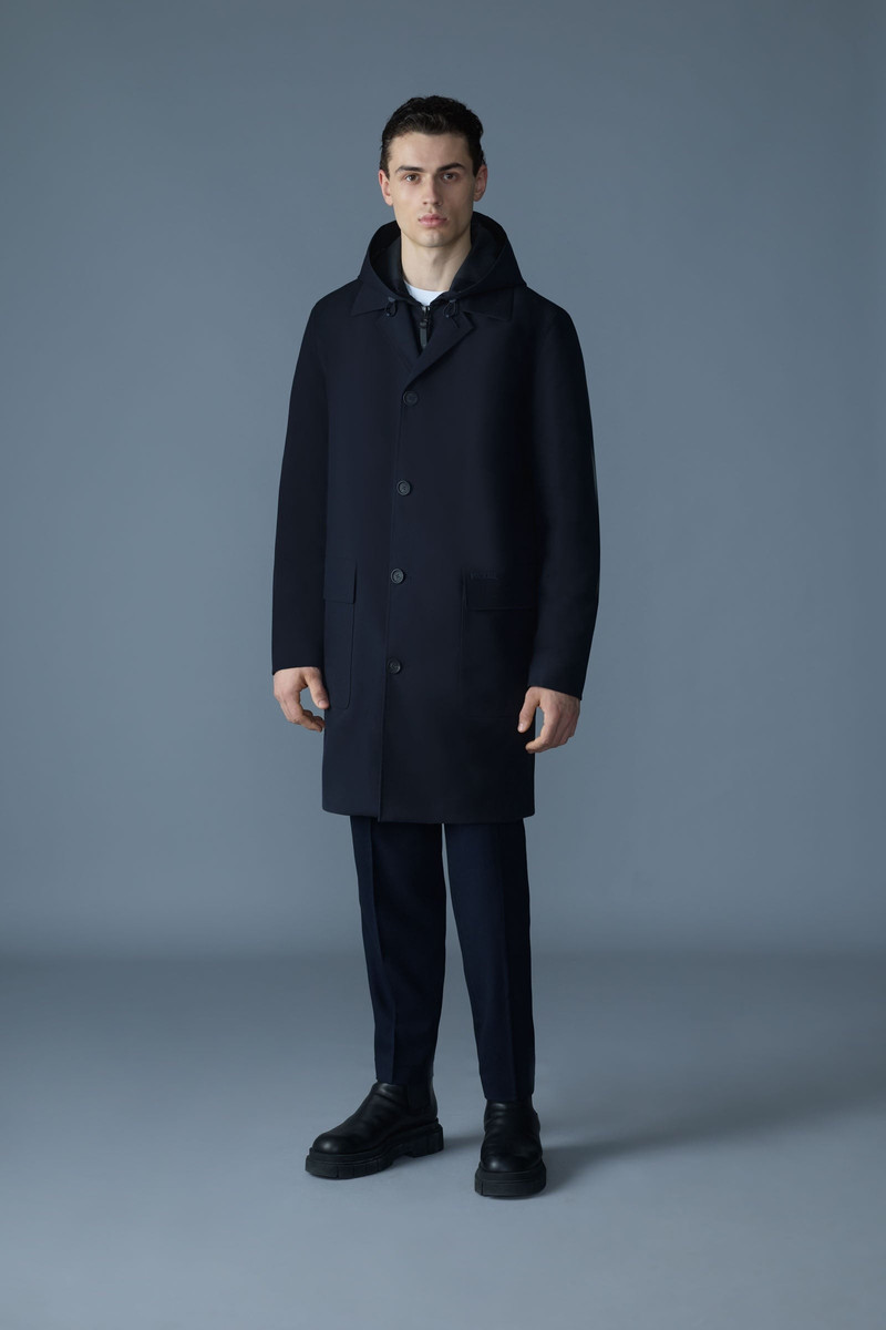 MACKAGE MATHIAS 3-in-1 Balmacaan Coat with Removable Down Liner outlook