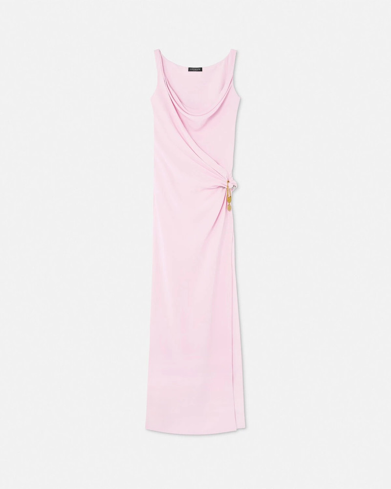 Safety Pin Silk Cady Gathered Gown 1