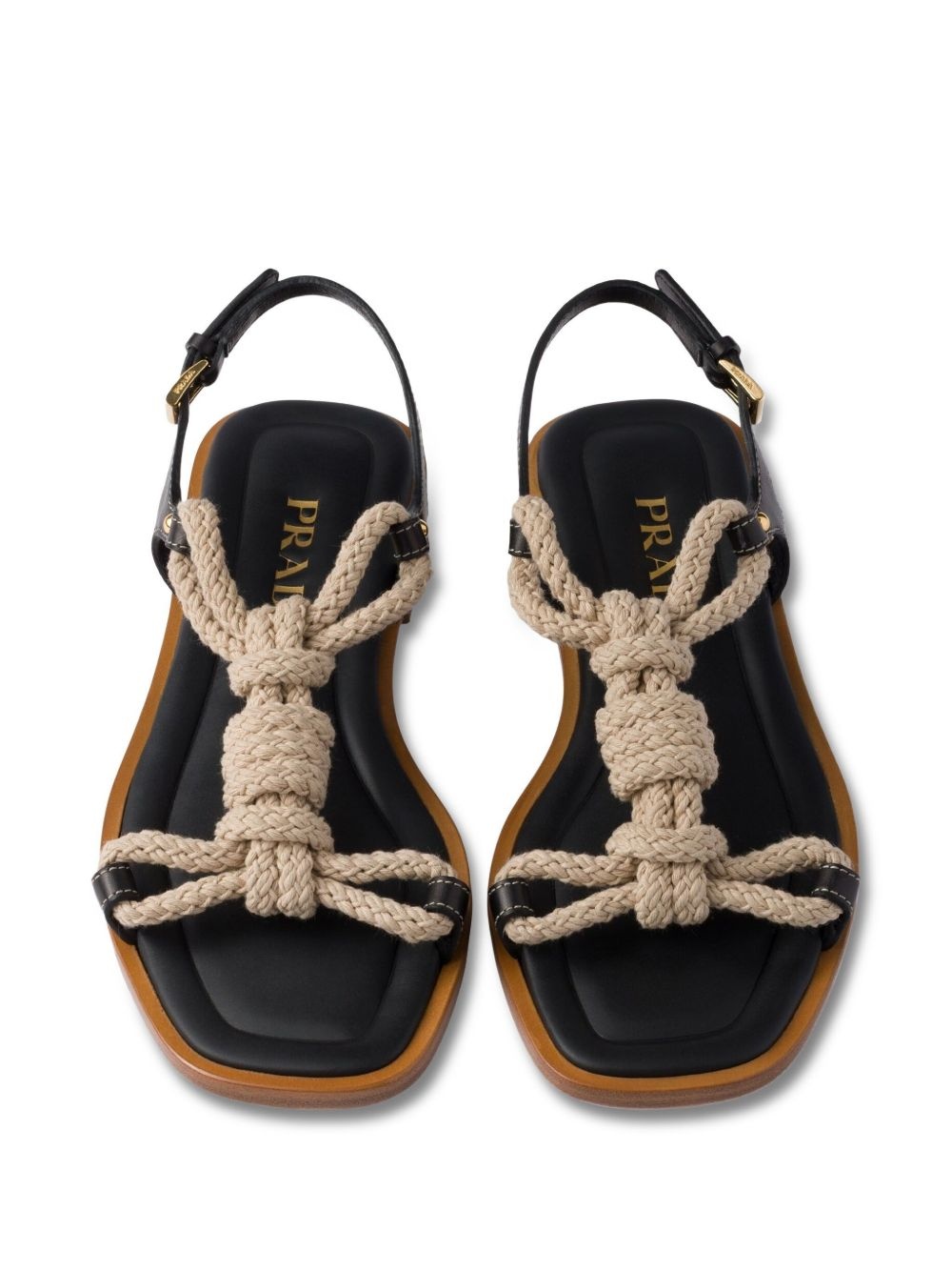 knotted rope-detail sandals - 4