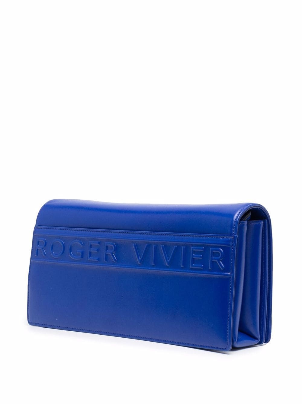 embossed-logo leather shoulder bag - 3