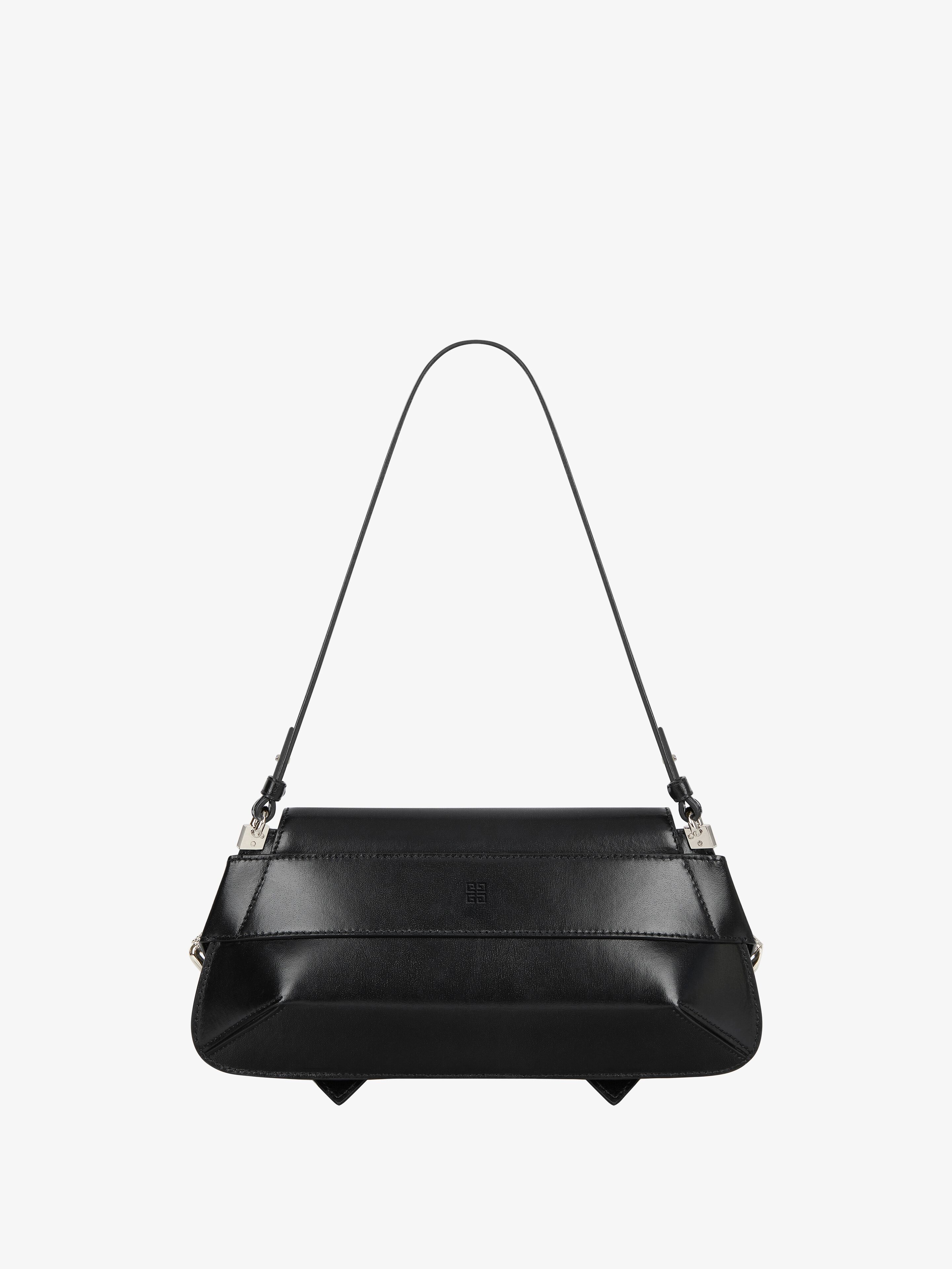 VOYOU SHOULDER FLAP BAG IN BOX LEATHER - 5
