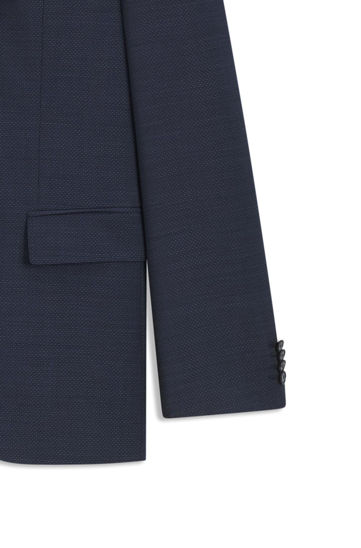 REGULAR-FIT SUIT IN MICRO-PATTERNED WOOL - 9