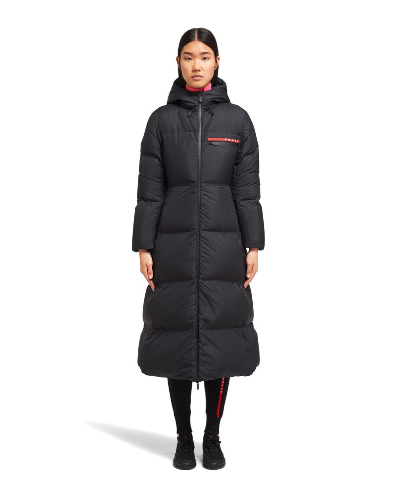 Prada Light Polyester hooded puffer coat outlook