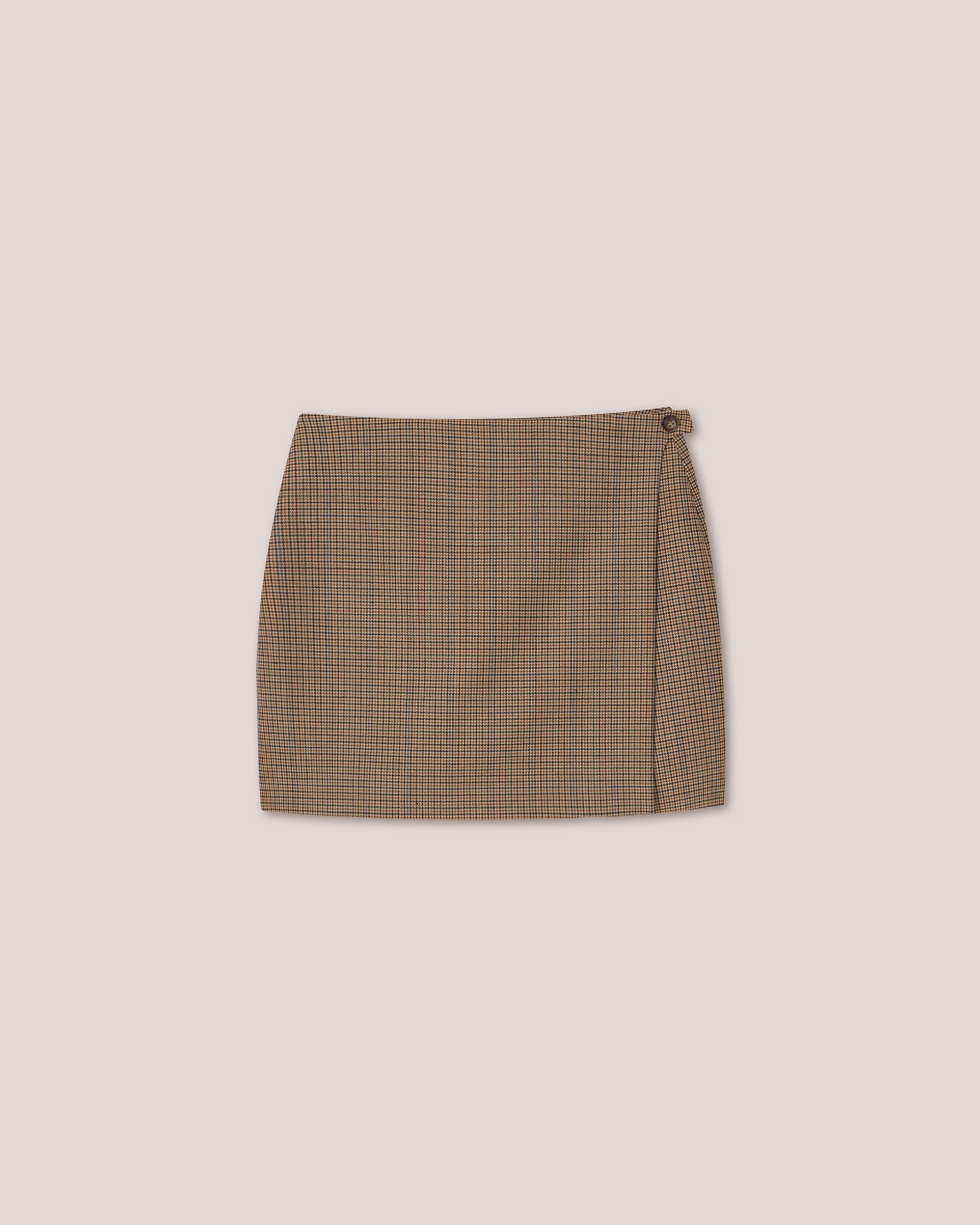 SVANA - Wrap mini skirt - Camel - 1