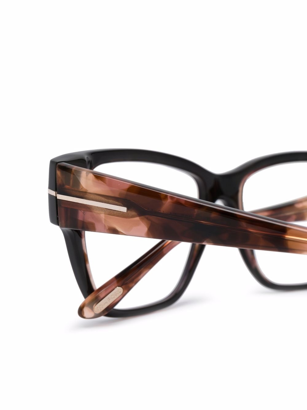 tortoise square-frame glasses - 3