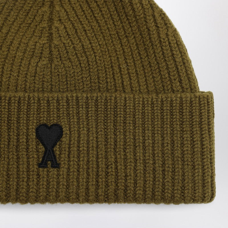 Ami Paris Ami De Coeur Bronze Wool Hat Men - 2