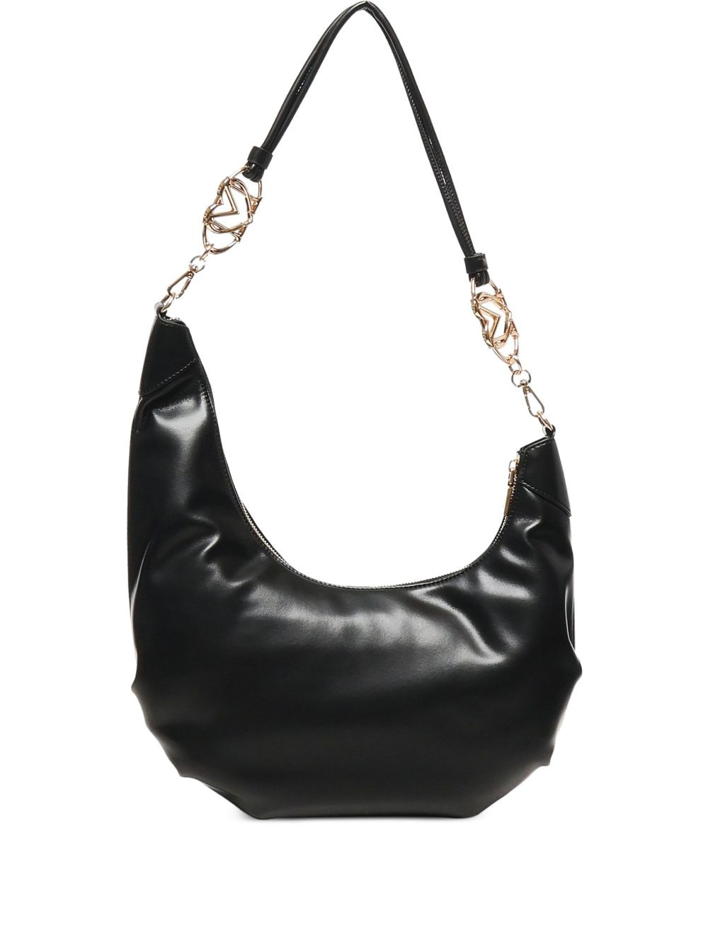 chain-detail crescent shoulder bag - 2