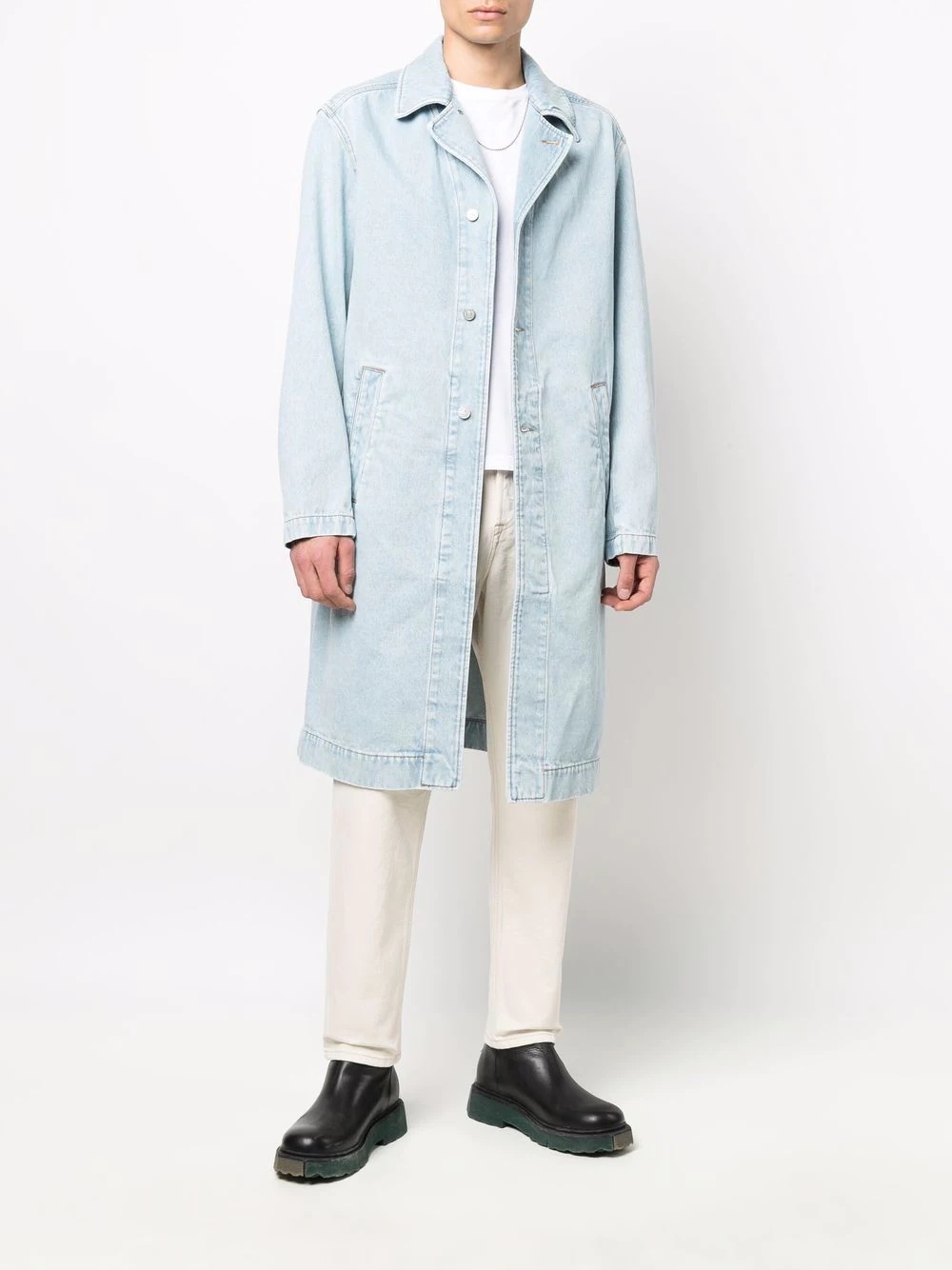 D-Roku-Long denim coat - 2