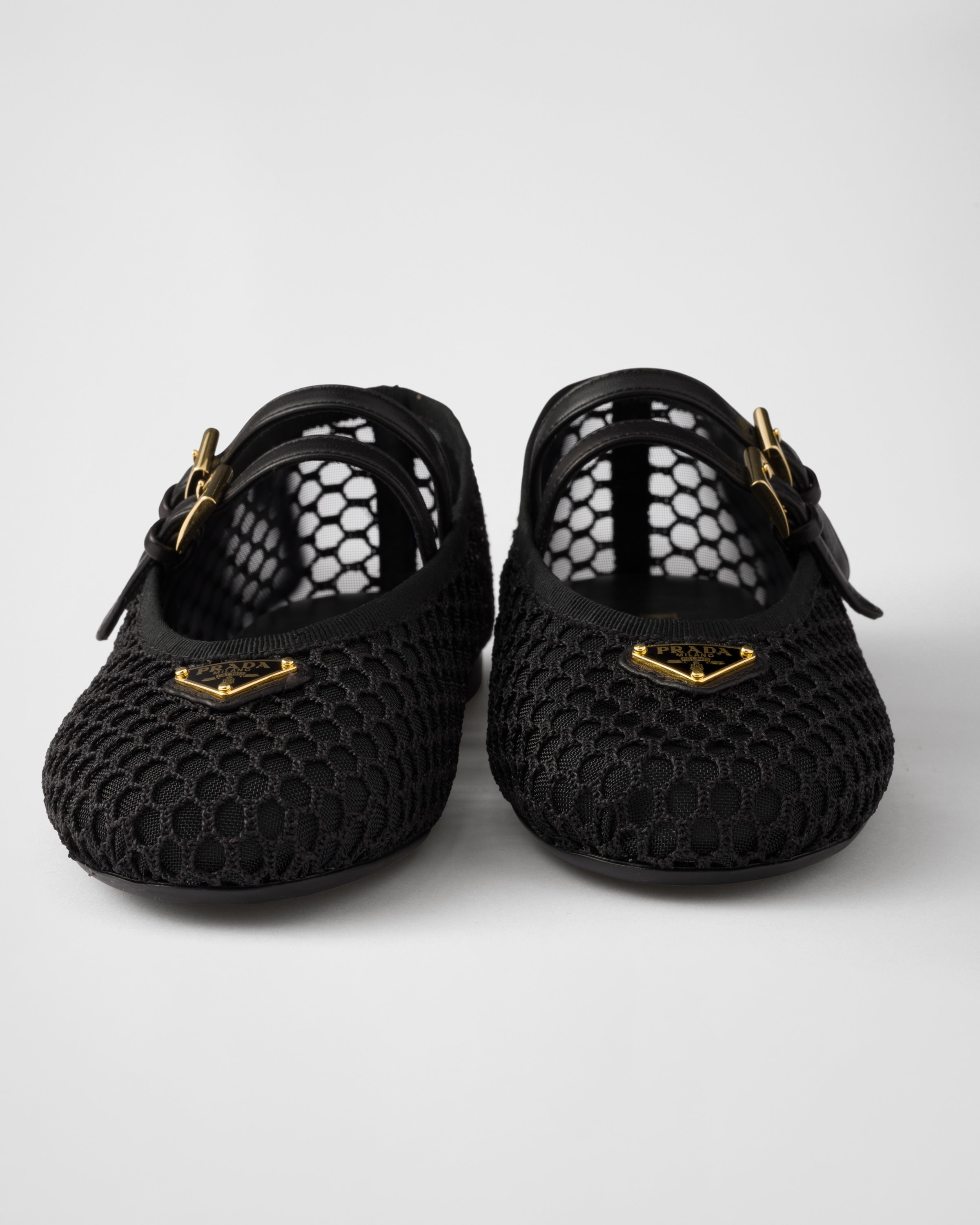 Mesh fabric ballerinas - 5