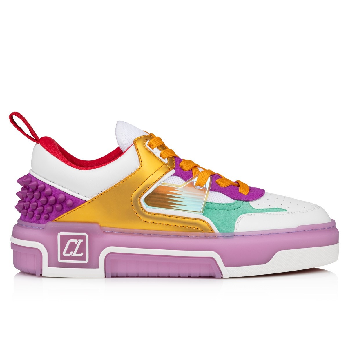 Loubishark woman - Sneakers - Calf leather and veau velours